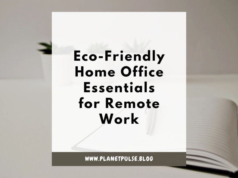 Eco-Friendly Home Office Essentials for Remote&nbsp;Work